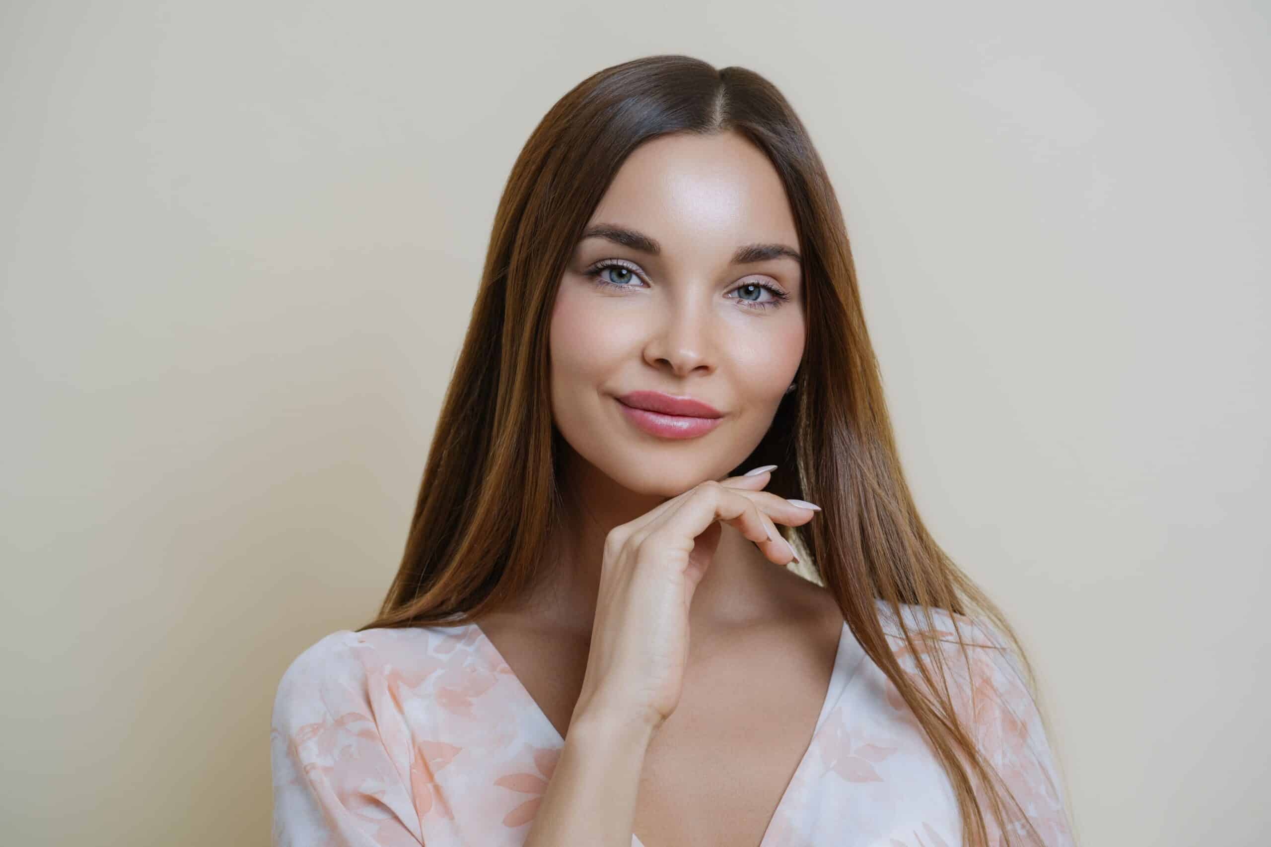 Smiling woman in Mclean after masseter Botox injections